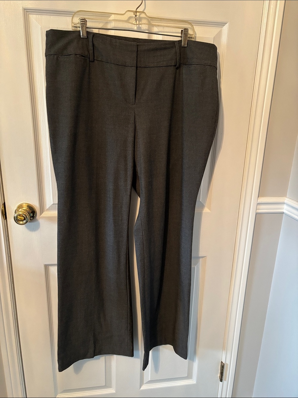 Ricki's Curvy Women's wide Leg Dress Pants in Charcoal